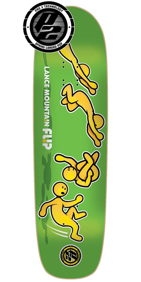 Flip Mountain Doughboy Somersault Pro P2 Skateboard Deck - Green - 32.5in x 9.0in