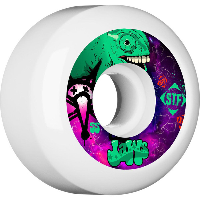 Bones STF Pro Homoki Gecko Skateboard Wheels - White - 55mm 83b (Set of 4)