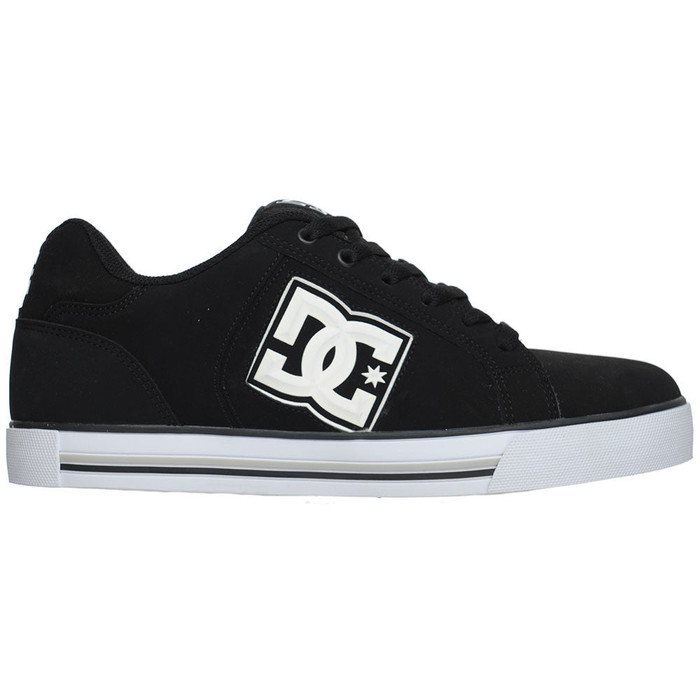 DC Stock Men's Skateboard Shoes - Black/White (BKW)