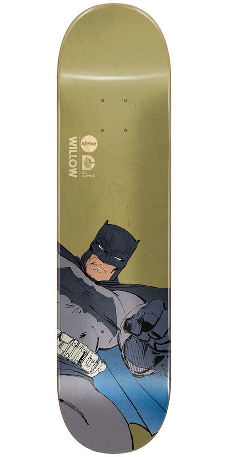 Almost Willow Batman Dark Knight Returns Skateboard Deck - Olive - 8.125in