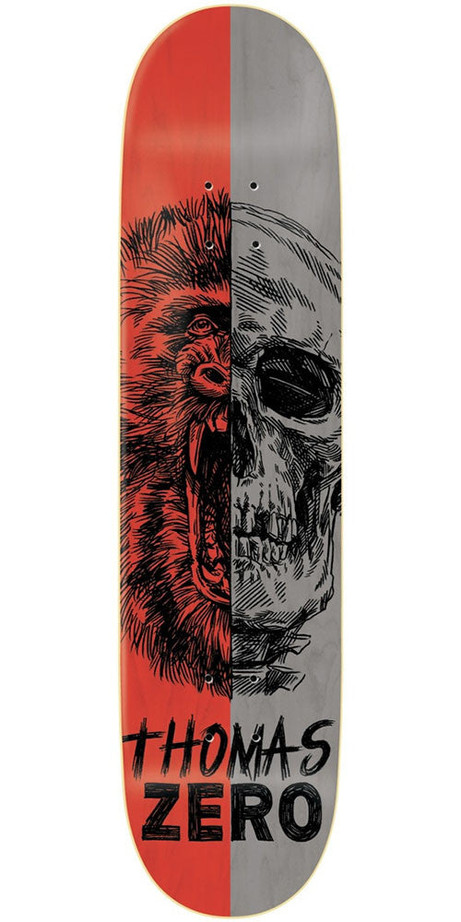 Zero Jamie Thomas Alter Ego R7 Skateboard Deck - Red/Grey - 8.375in