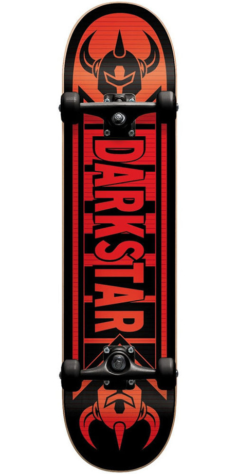 Darkstar Faded Premium Youth Complete Skateboard - Red/Black - 7.375in