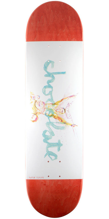 Chocolate Tershy Tradiciones Skateboard Deck - Red/White - 8.375in x 31.75in