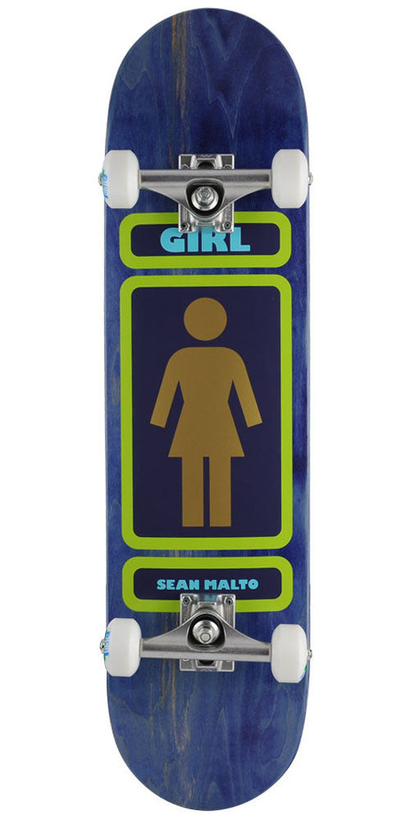 Girl Malto '93 Til Infinity Complete Skateboard - Blue - 7.75in x 31.25in