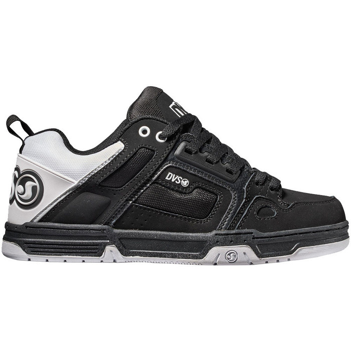 DVS Comanche Men's Skateboard Shoes - Black/White/Black 965