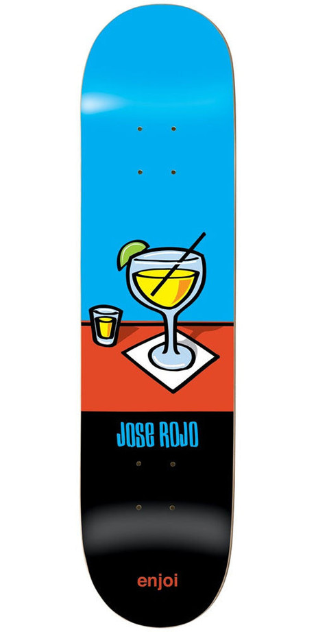 Enjoi Jose Rojo Wray R7 Skateboard Deck - Blue/Black - 8.125in