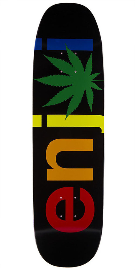Enjoi Chronic Logo R7 Skateboard Deck - Black - 8.125in