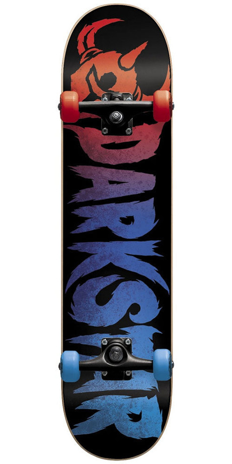DarkStar Ultimate Youth FP Complete Skateboard - Red/Blue - 7.0in