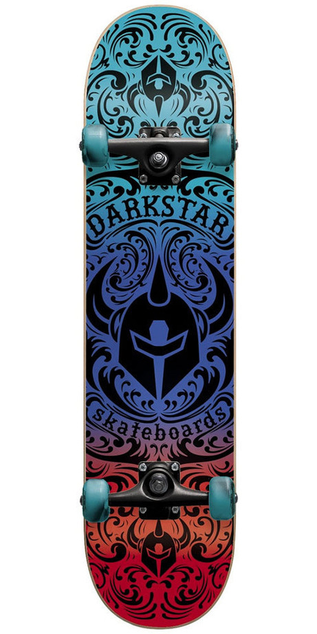 DarkStar Convolute FP Complete Skateboard - Red/Blue Fade - 7.5in
