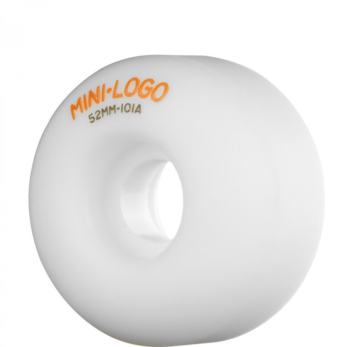 Mini Logo C-Cut Skateboard Wheels 52mm 101a - White (Set of 4)