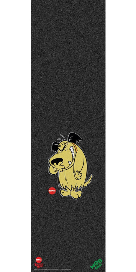 Mob Almost Muttley Graphic 9in x 33in Skateboard Griptape - Black (1 Sheet)