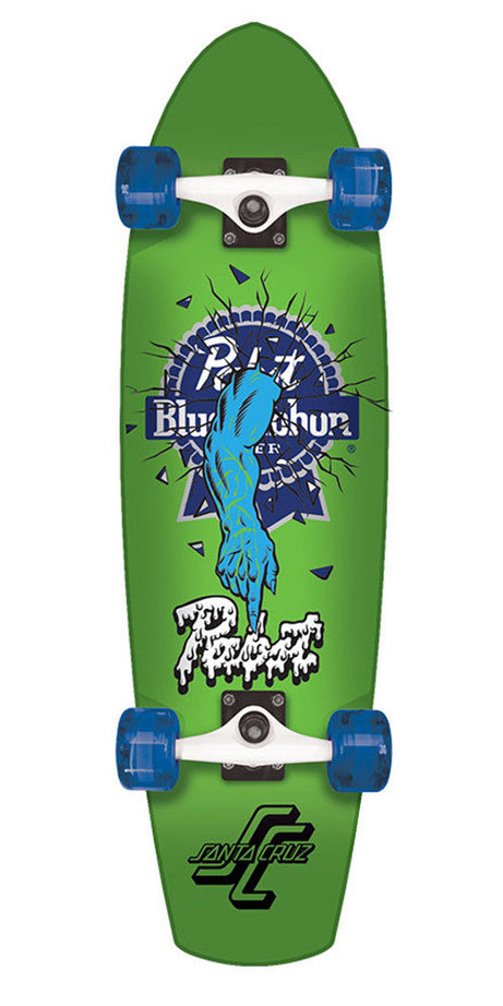 Santa Cruz PBR Rob One Street Shark Complete Skateboard - Green - 8.8in x 30.97in