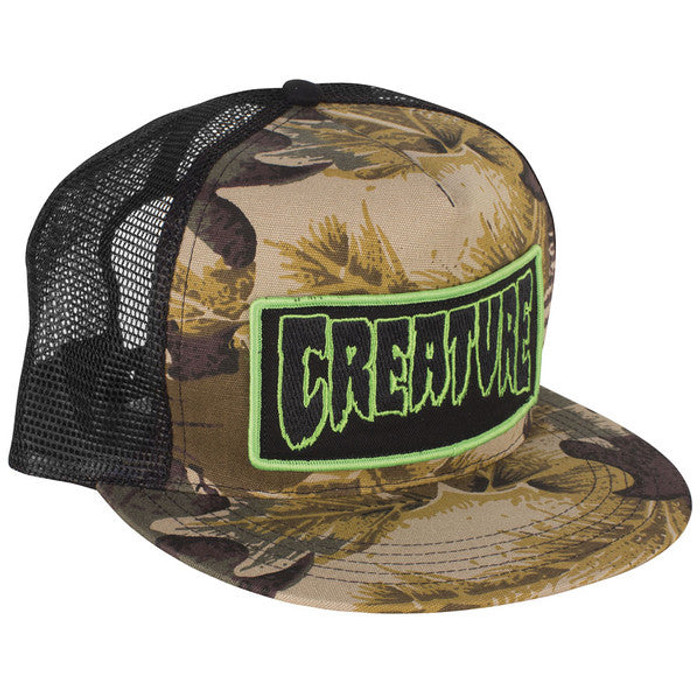 Creature Patch Men's Trucker Hat - Camo/Black