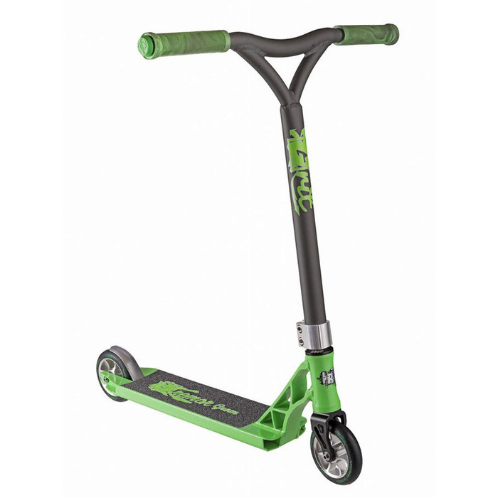 Grit Tremor Grom Scooter - Acid Green/Satin Grey