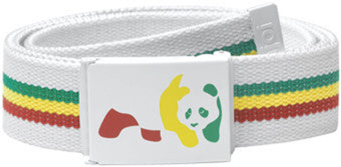 Enjoi Rasta Panda Web Belt - White