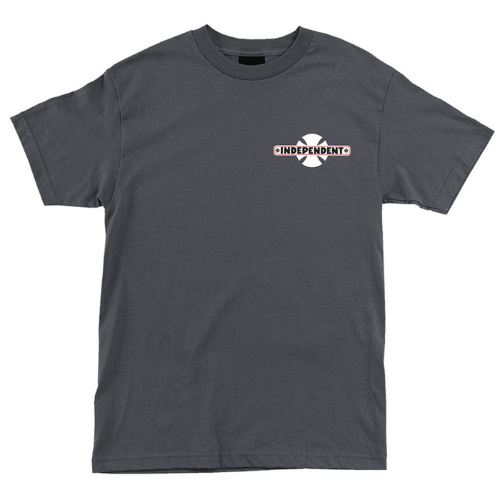 Independent Familiar Regular S/S T-Shirt - Charcoal