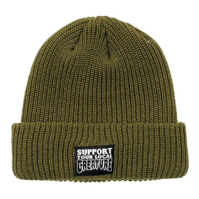 Creature Support Long Shoreman Beanie Men's Beanie - OS - Olive