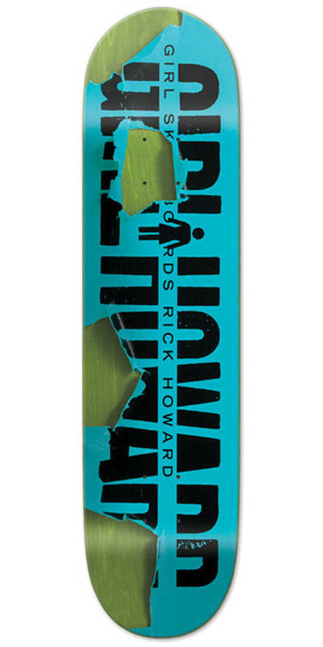 Girl Rick Howard Tear It Up Skateboard Deck - Blue - 8.25in x 31.625in