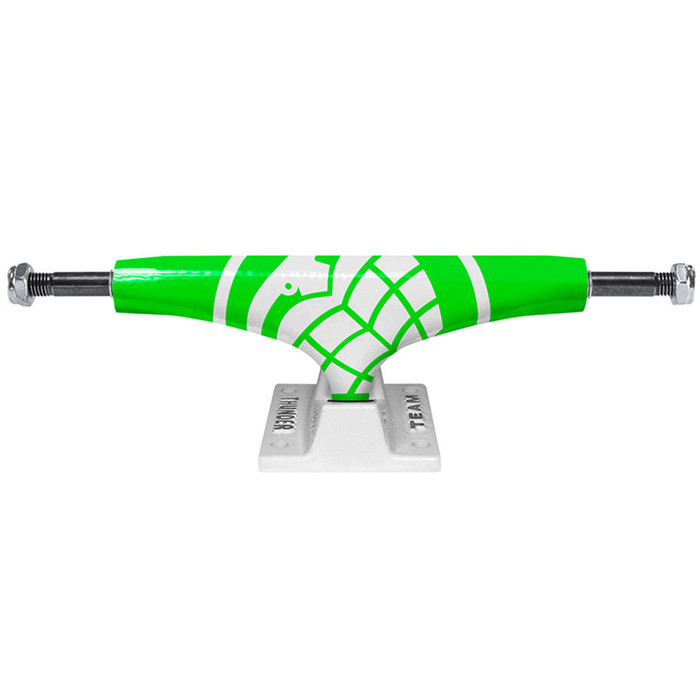 Thunder Crusher High Skateboard Trucks (Set of 2) - Green/White - 145mm