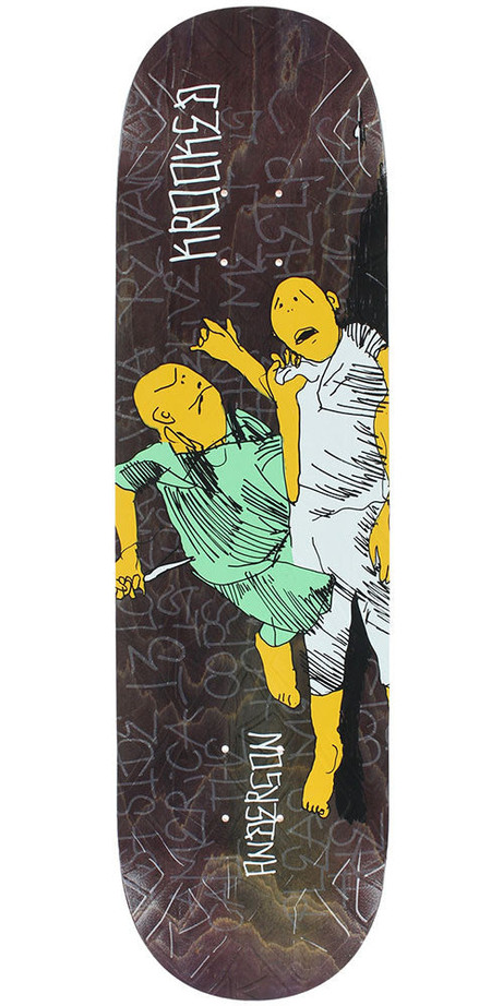 Krooked Mike Anderson Street Justice Slick Skateboard Deck - Assorted Multi - 8.25in x 32in