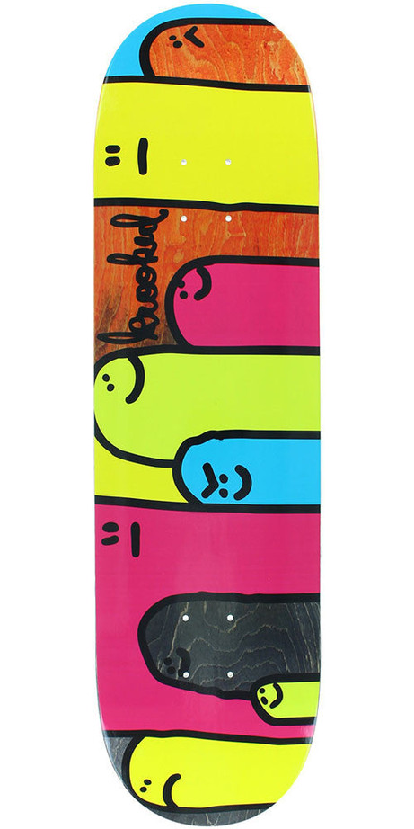 Krooked Hoi Polloi Split Stain Skateboard Deck - Assorted - 8.12in x 31.84in