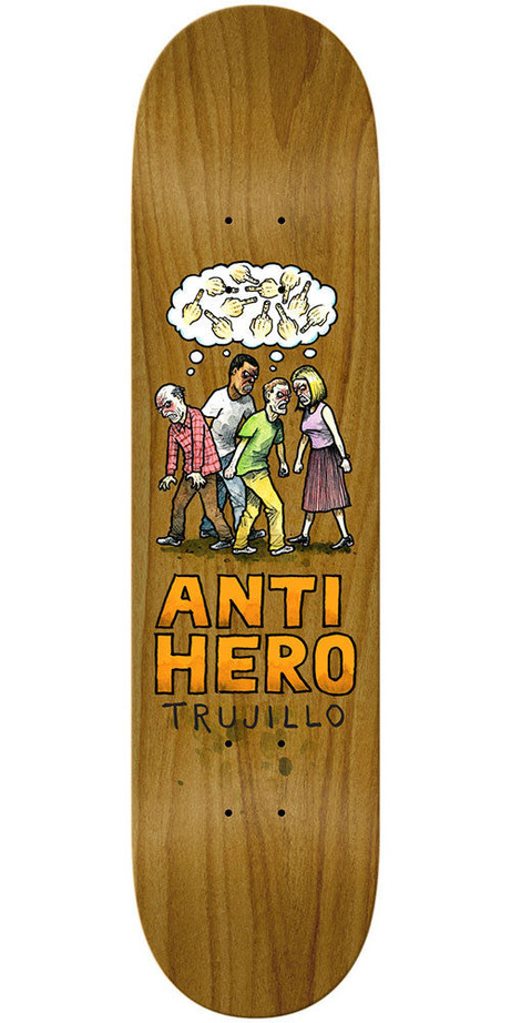 Anti-Hero Tony Trujillo Wonderful Life Skateboard Deck - Brown - 8.18in x 32in