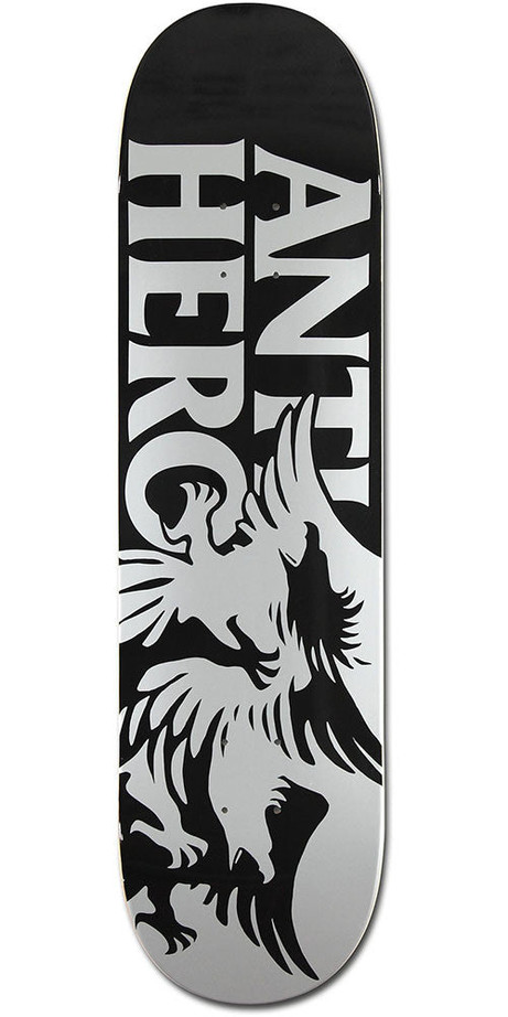 Anti-Hero Feeding Frenzy Skateboard Deck - Silver/Black - 8.25in x 32.5in