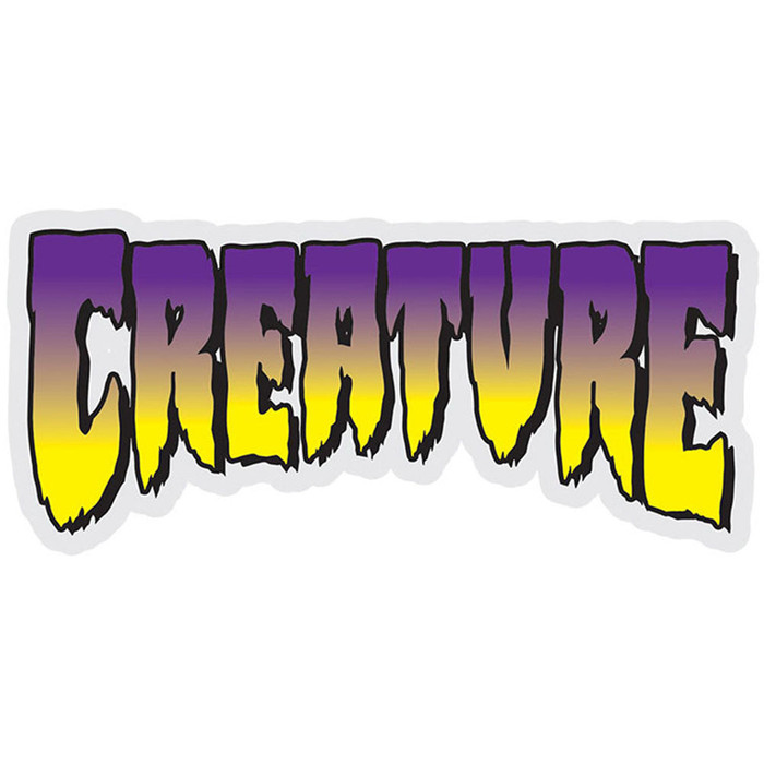 Creature Logo Decal Sticker - Purple - 5in x 2.25in