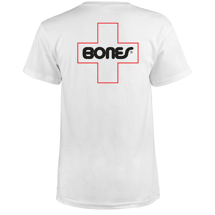 Bones Bearings Swiss Outline Pocket S/S Men's T-Shirt - White