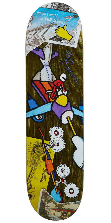 Krooked Drehobl Tore Up Skateboard Deck - Multi - 8.25in x 32.25in