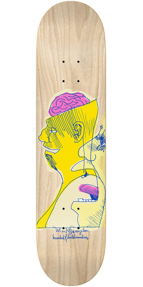 Krooked Gonz Konscious Skateboard Deck - Natural - 8.5in x 32.62in