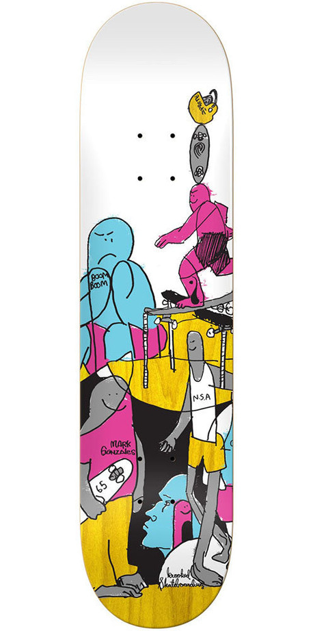 Krooked Gonz Scam Artist Skateboard Deck - Multi - 8.18in x 31.85in