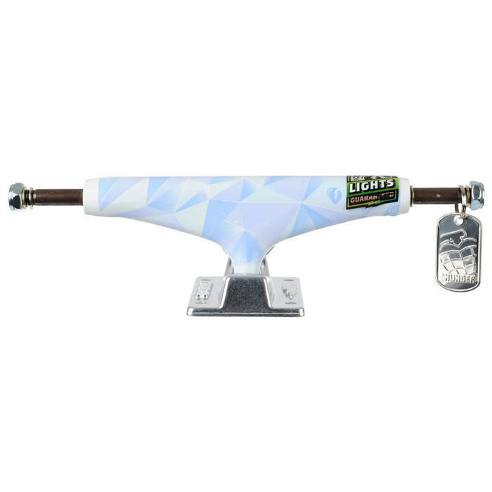 Thunder Arctic Light High Skateboard Trucks - White/Silver - 149mm (Set of 2)