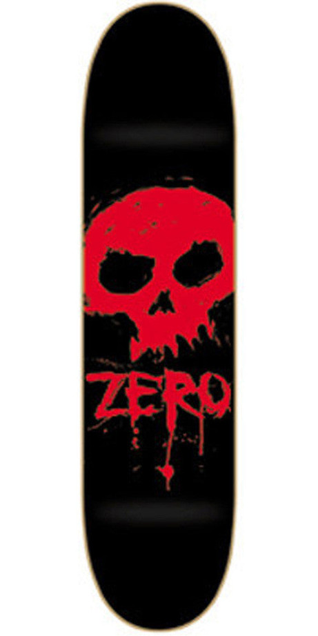 Zero Blood Skull Skateboard Deck - 7.625 - Black/Red