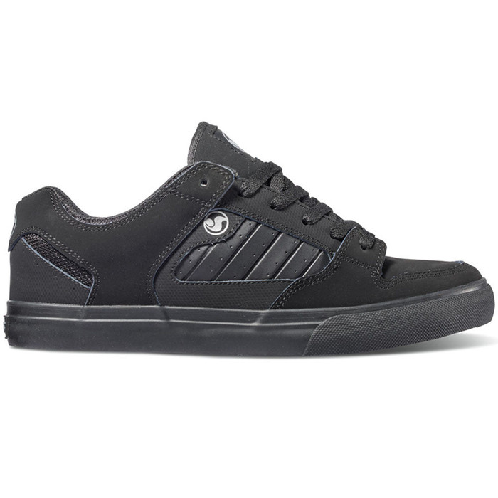 DVS Militia CT Men's Skateboard Shoes - Black/Black/Black 019