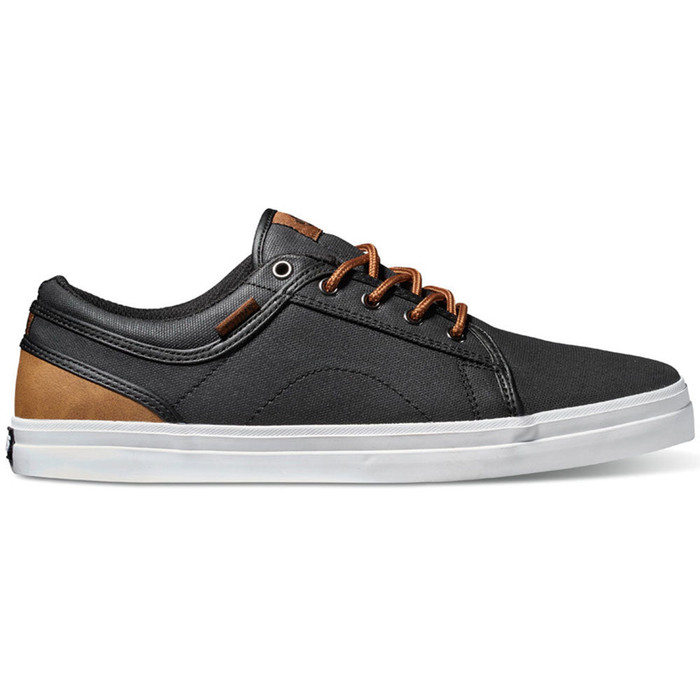 DVS Aversa Men's Skateboard Shoes - Black/Brown Canvas 962