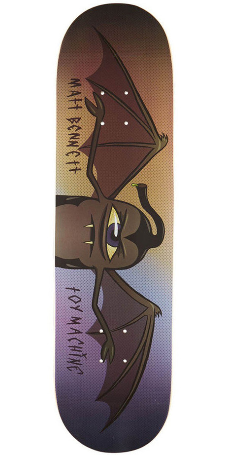 Toy Machine Bennett Bat Skateboard Deck - Multi - 8.25in x 31.875in