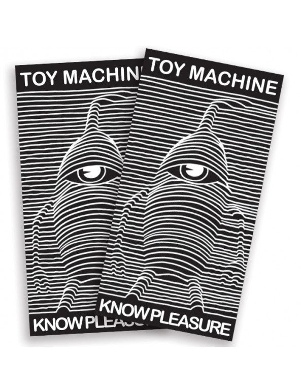 Toy Machine Know Pleasure - Black/White - Sticker