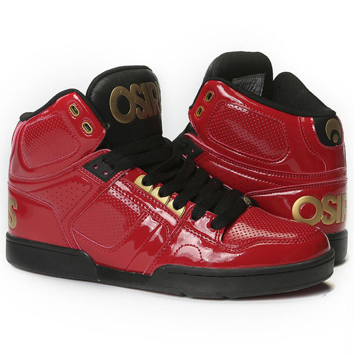 Osiris NYC 83 Men's Skateboard Shoes - Red/Gold/Black