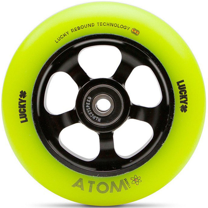 Atom Pro 2017 Scooter Wheel - 110mm - Black/Hi-Liter Yellow