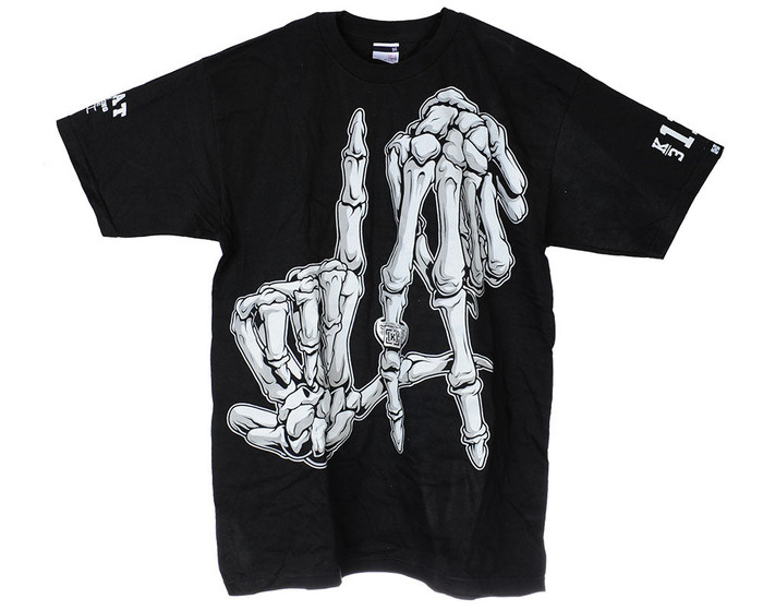 KR3W LA Bones S/S Men's T-Shirt - Black