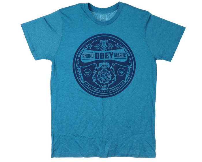 Obey Pornographic S/S Men's T-Shirt - Heather Lagoon