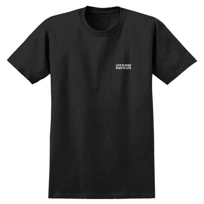 Spitfire Burn & Destroy S/S Men's T-Shirt - Black/White