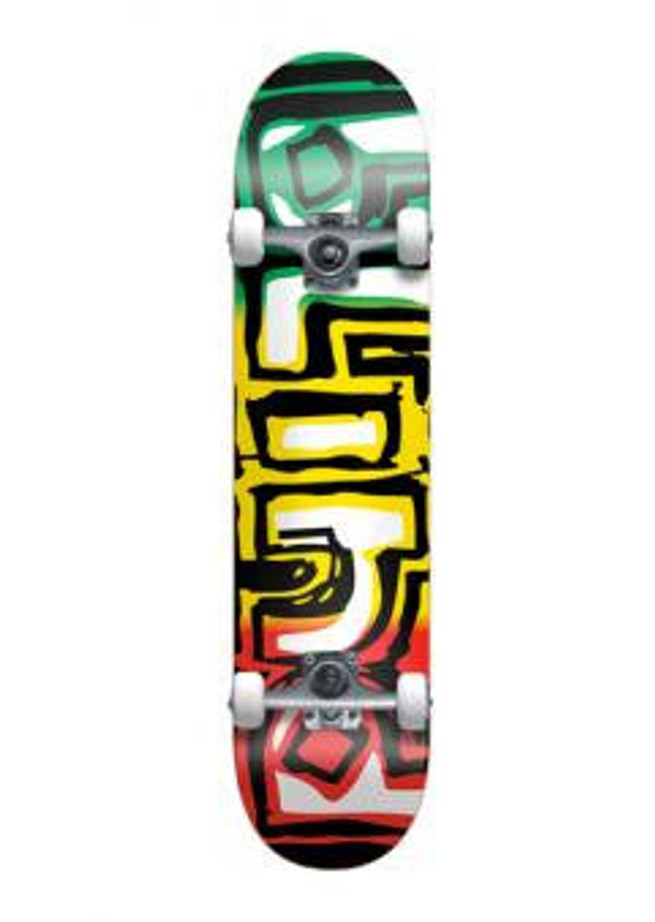 Blind Exodus Rasta Complete Skateboard - 7.8 - Green/Yellow/Red