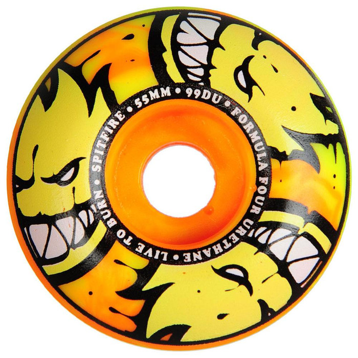 スケートボード Spitfire Formula Four Afterburner 55mm Spitfire Formula Four Afterburner Skateboard Wheels - Orange