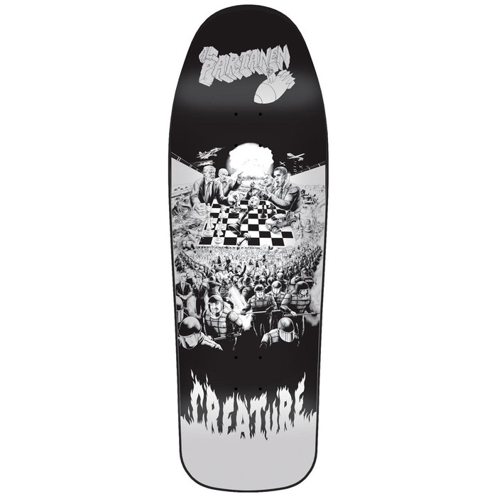 Creature Partanen Chess Board LG Skateboard Deck - Black/White - 9.75in x 31.86in