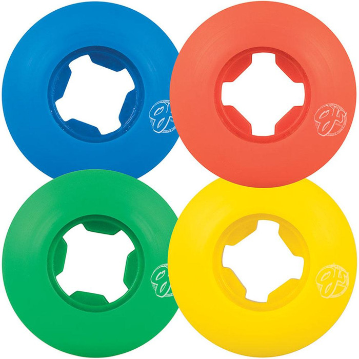 OJ Color Berries Recuts Skateboard Wheels - 42mm 101a - Multi (Set of 4)