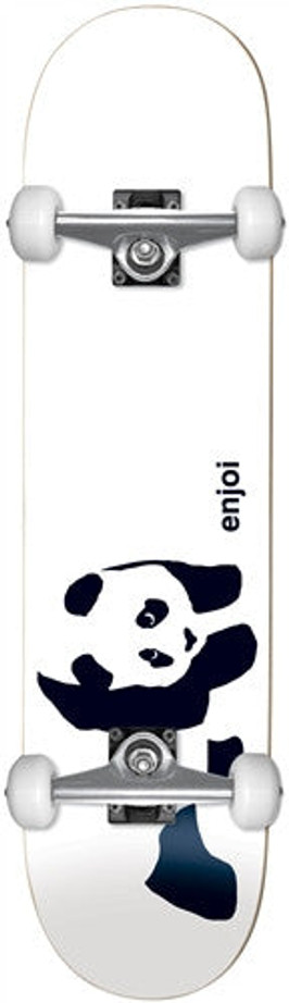 Enjoi Panda Complete Skateboard - 7.6 - White/Black