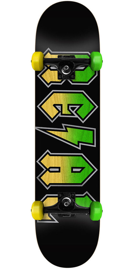 Real Deeds Fade Complete Skateboard - Black - 7.5in x in