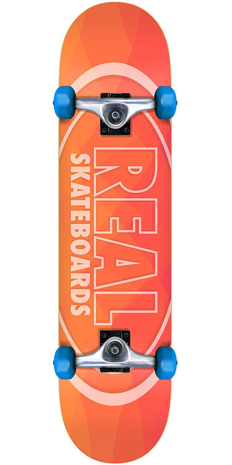 Real New Light Complete Skateboard - Orange - 7.75in x in